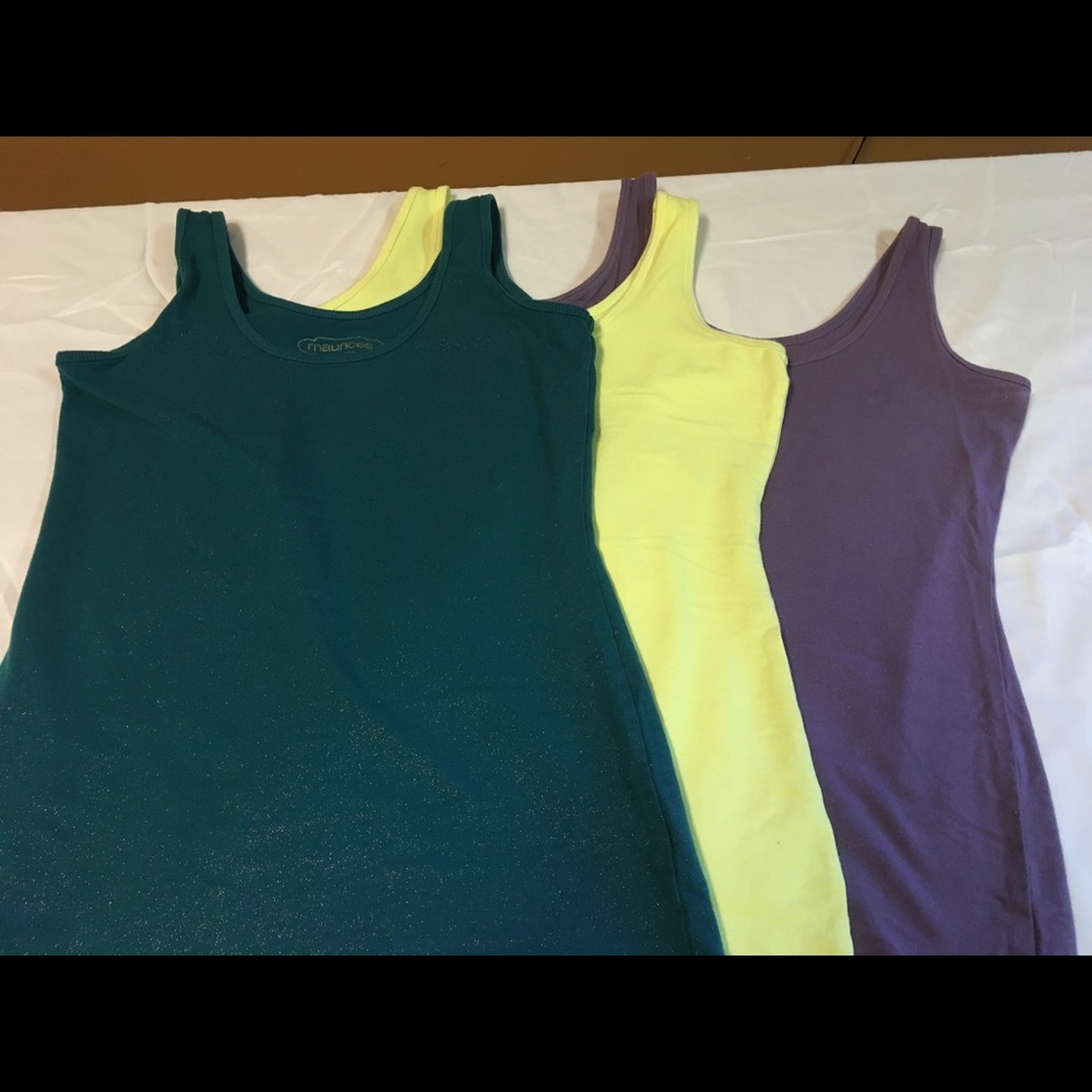 Three Maurice tank tops